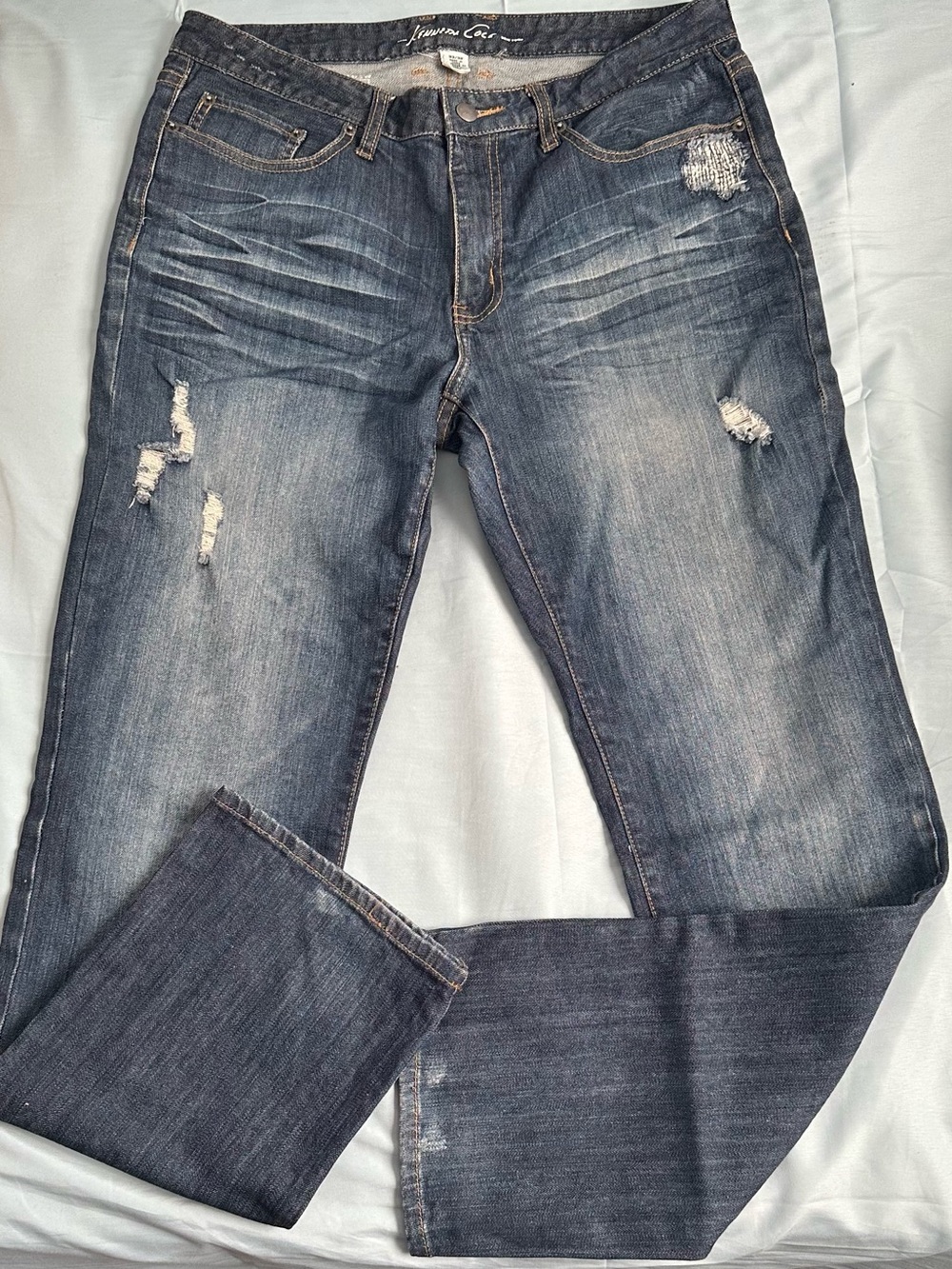 Kenneth Cole Vintage Distressed Jeans